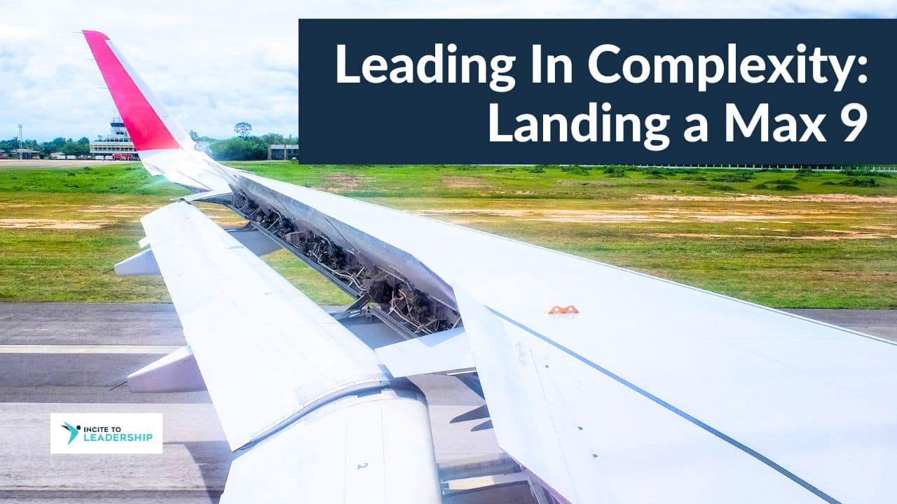For this article by Jo Ilfeld, Executive Leadership Coach on leading in complexity the image shows a plane landing