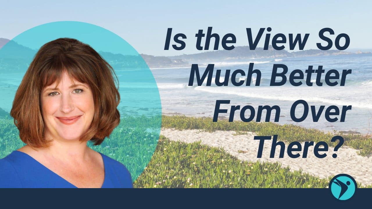 For this article by Jo Ilfeld, CEO of Incite to Leadership on the view from the top shows Jo Ilfeld on Carmel beach.