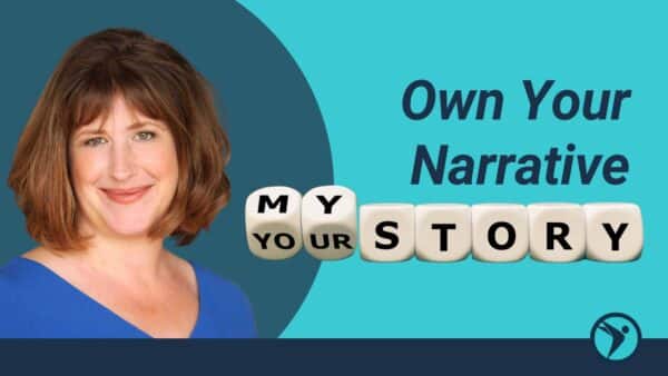 For this article by Jo Ilfeld, CEO of Incite to Leadership on own your narrative the image shows dice with letters spelling out story.