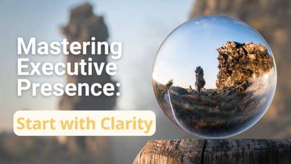 For this article by Jo Ilfeld, CEO of Incite to Leadership on executive presence the image shows a crystal ball bringing the horizon into clear view.